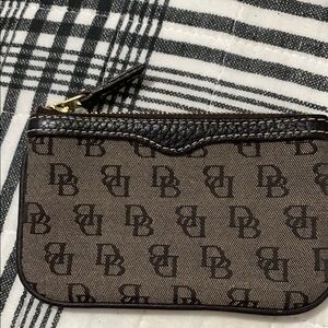 Dooney & Bourke Gray and Black Monogram Wallet